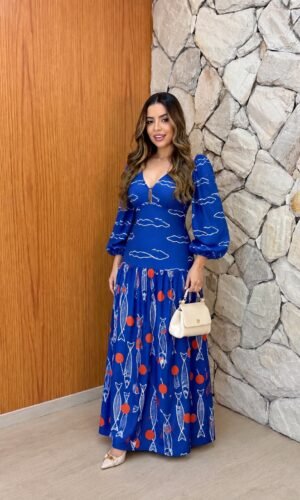 Vestido Fish com Manga