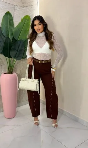 Calça Tata Brown